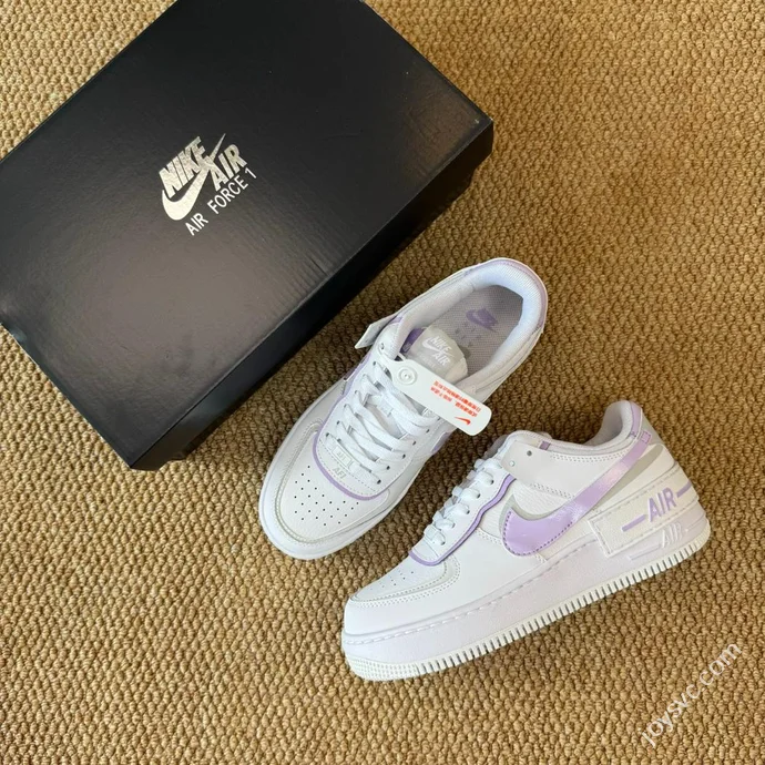 3A Pure Original Air Force 1 Macaron Series White Purple FN6335-102