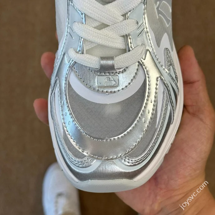 MLB Chunky Jogger Dad Shoes White Silver 3ARNM015N (GP001)