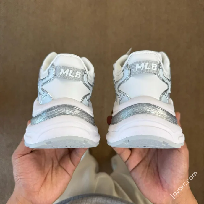 MLB Chunky Jogger Dad Shoes White Silver 3ARNM015N (GP001)