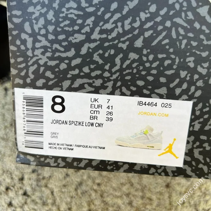 Jordan Spizike OG White Grey Green Elephant Print Sneakers IB4464-025