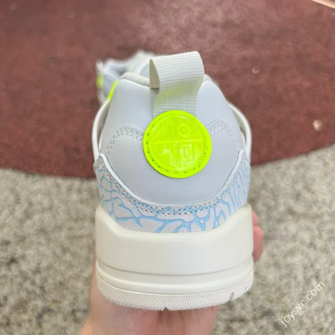 Jordan Spizike OG White Grey Green Elephant Print Sneakers IB4464-025