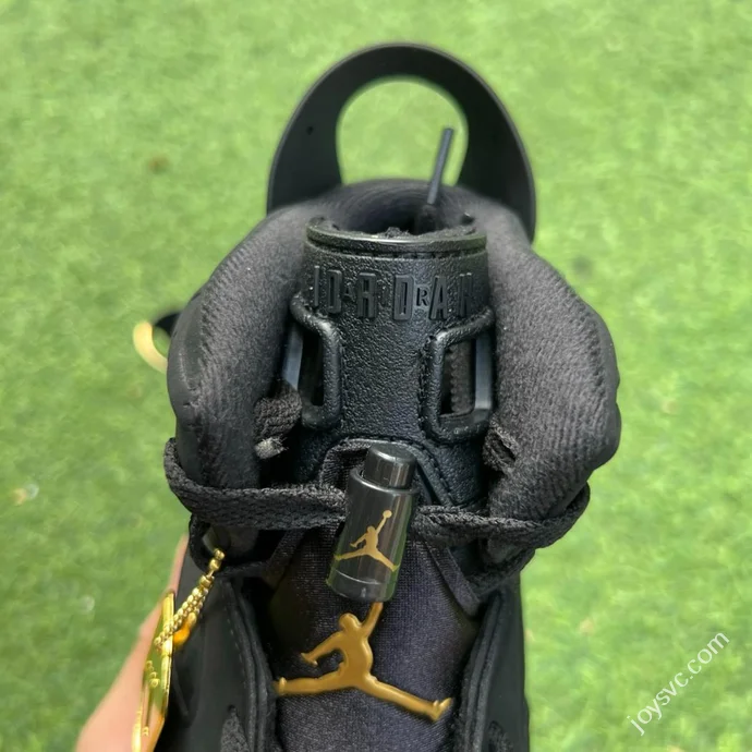 Y Pure Original Air Jordan 6 Black Gold DMP Suede High Top CT4954-007