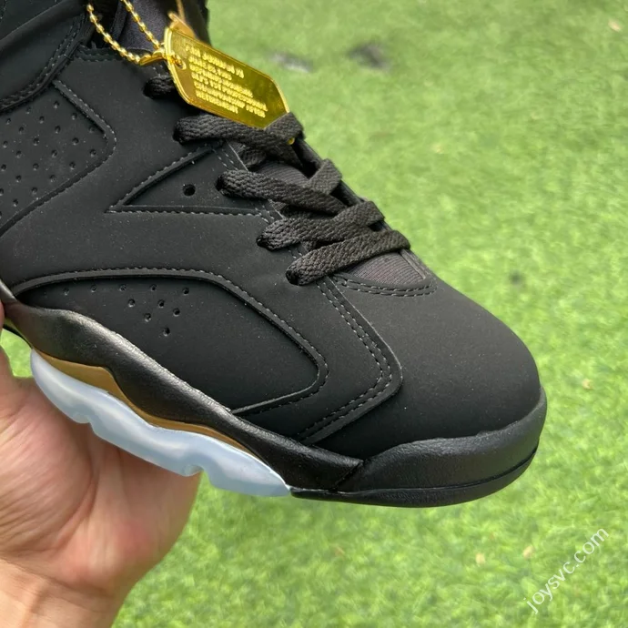 Y Pure Original Air Jordan 6 Black Gold DMP Suede High Top CT4954-007
