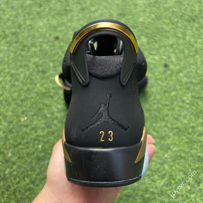 Y Pure Original Air Jordan 6 Black Gold DMP Suede High Top CT4954-007