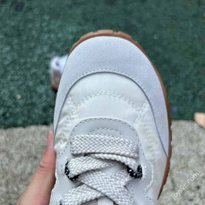 Miu Miu Tyre Suede Trainer Shoes Beige