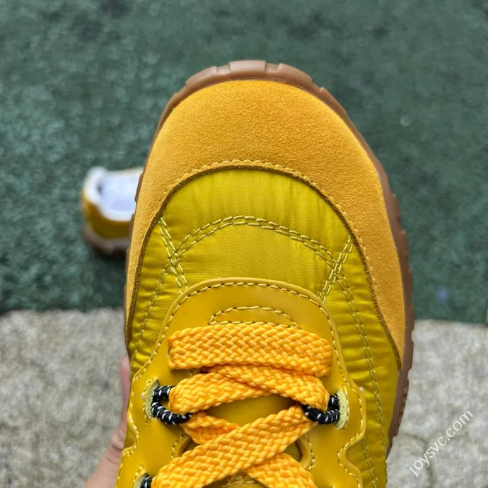 Miu Miu Tyre Suede Trainer Shoes Yellow