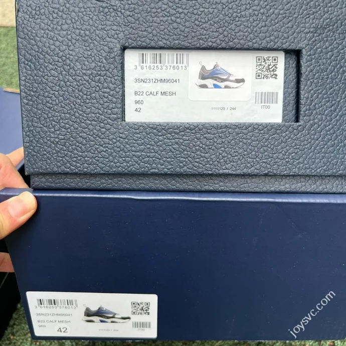 DIOR B22 Mesh Blue Black