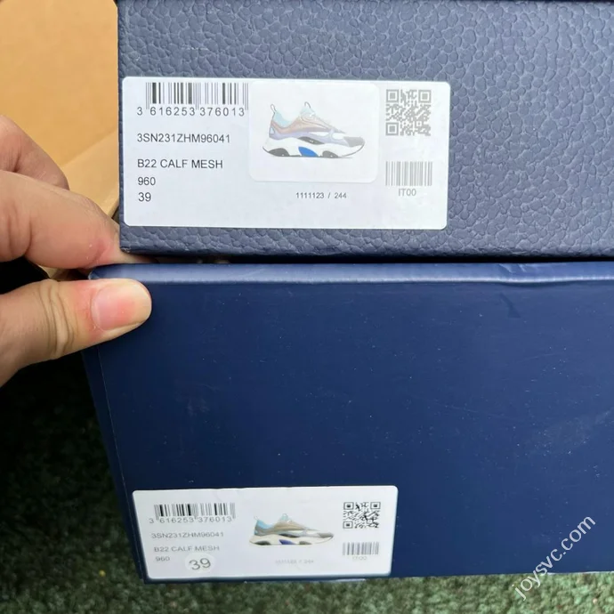 DIOR B22 Mesh Grey Blue