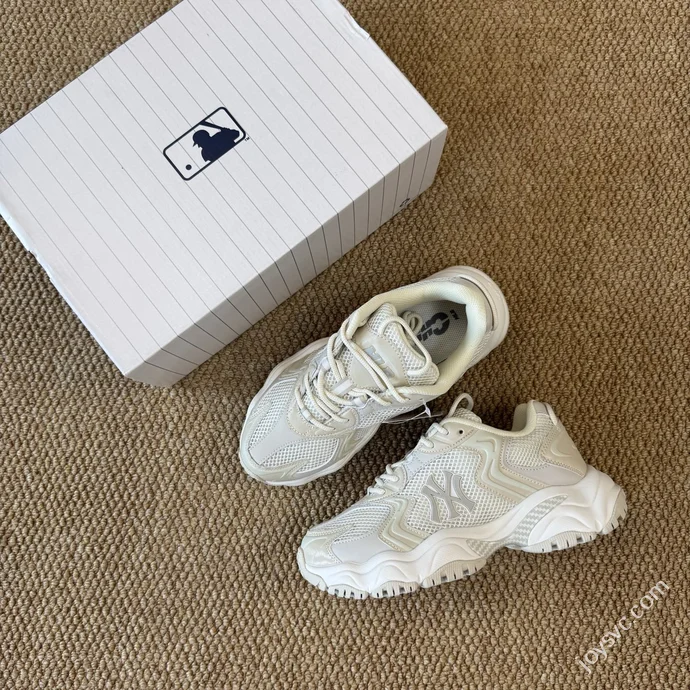 MLB CARGO Chunky Cyber Dad Shoes Off-White 3ASHW075N (GP018)