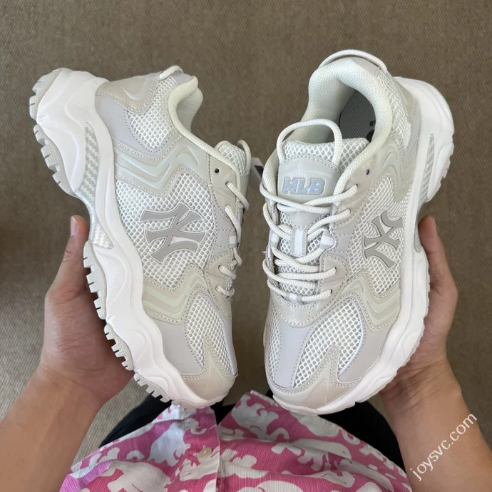 MLB CARGO Chunky Cyber Dad Shoes Off-White 3ASHW075N (GP018)