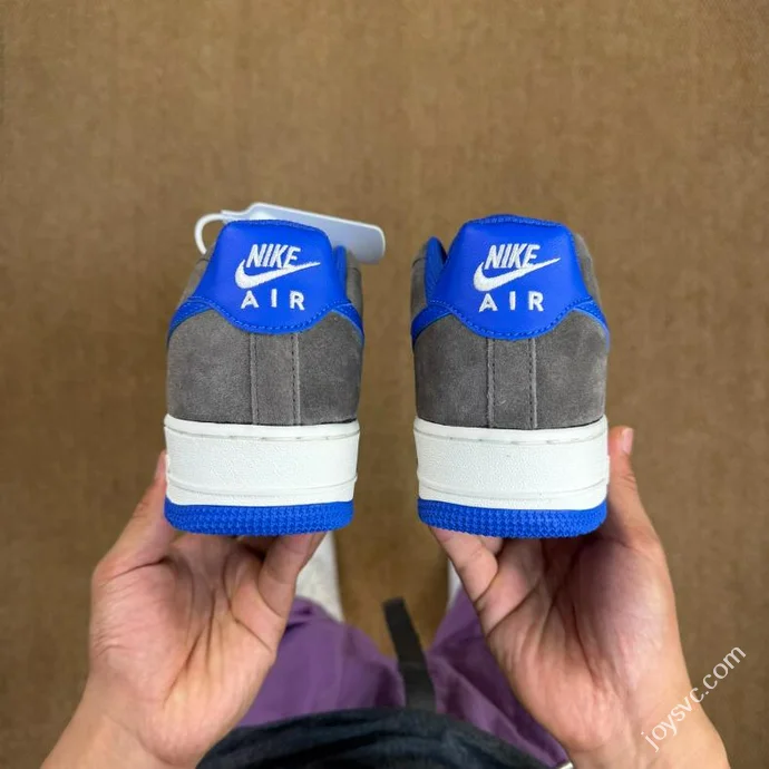 A Pure Original Air Force 1 AF1 Grey Blue Sneakers FQ8714-200
