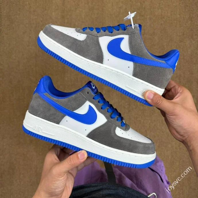 A Pure Original Air Force 1 AF1 Grey Blue Sneakers FQ8714-200