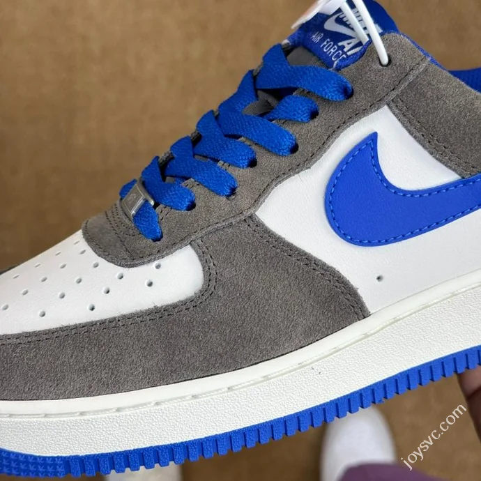 A Pure Original Air Force 1 AF1 Grey Blue Sneakers FQ8714-200