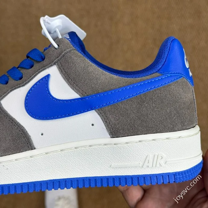 A Pure Original Air Force 1 AF1 Grey Blue Sneakers FQ8714-200