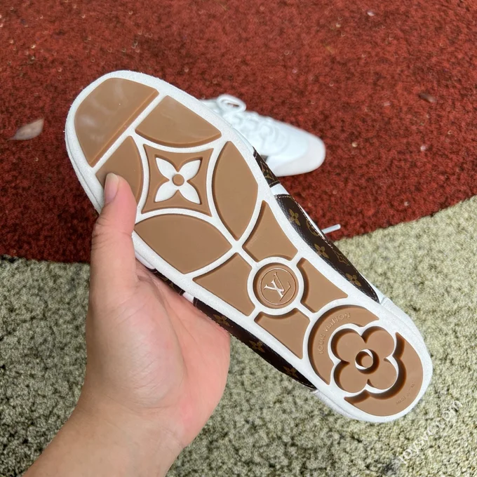 LV Sneakerina Trainer Ballet Shoes White Brown