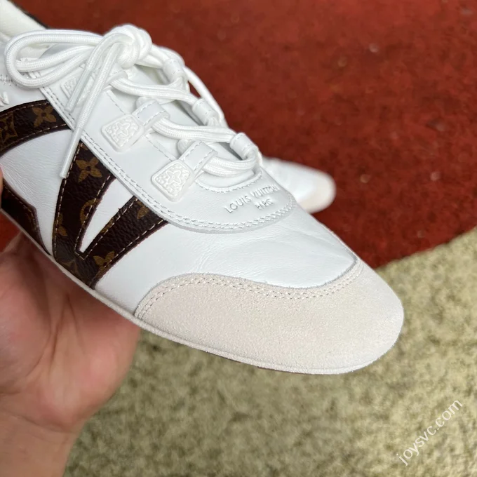 LV Sneakerina Trainer Ballet Shoes White Brown