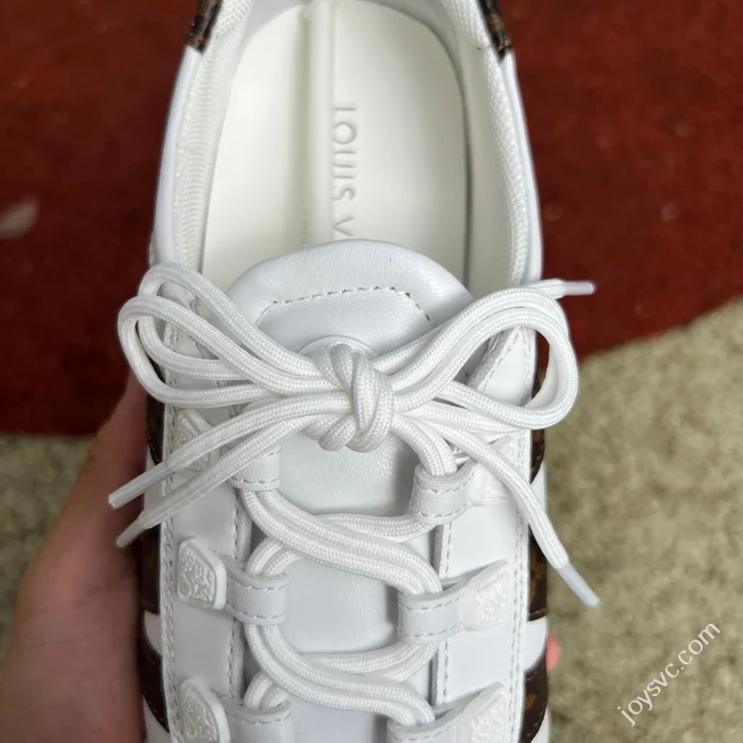 LV Sneakerina Trainer Ballet Shoes White Brown
