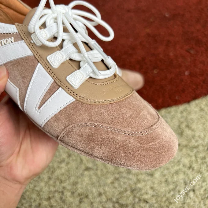 LV Sneakerina Trainer Ballet Shoes Beige Brown