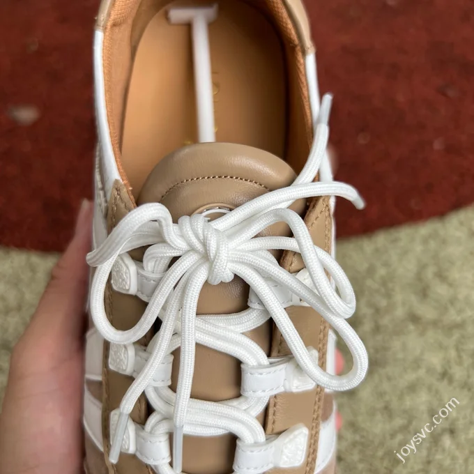 LV Sneakerina Trainer Ballet Shoes Beige Brown