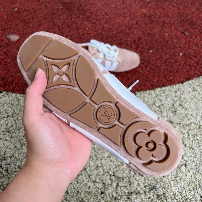LV Sneakerina Trainer Ballet Shoes Beige Brown