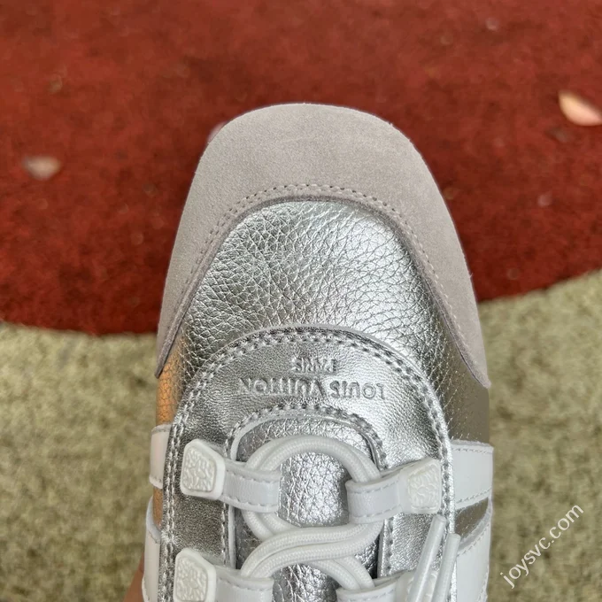 LV Sneakerina Trainer Ballet Shoes Grey Silver