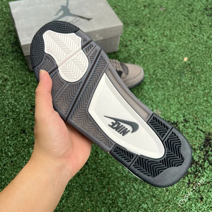 T1 Pure Original AJ4 Cave Stone Grey Black Sneakers FV5029-200