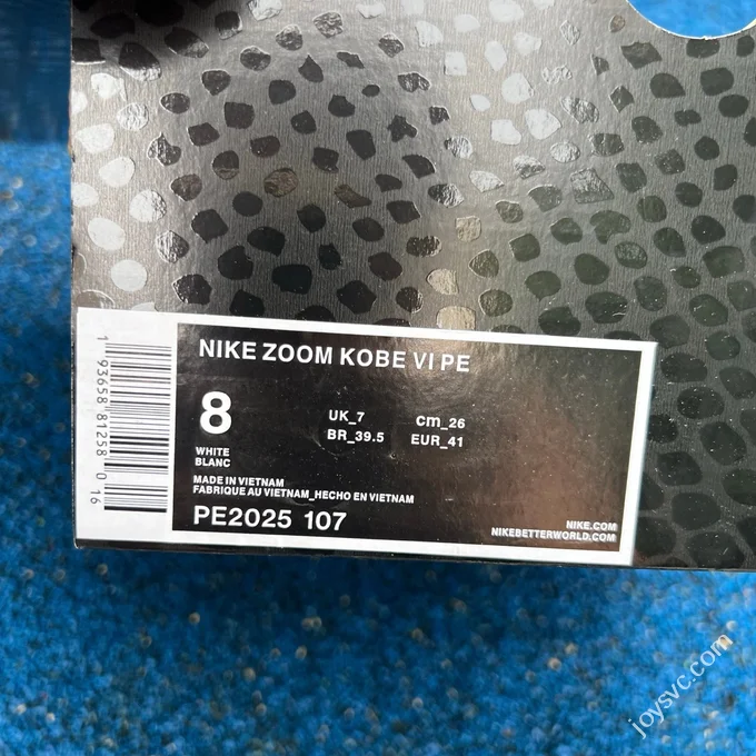 GX Pure Original Kobe 6 UNC Blue White Blue PE2025-107