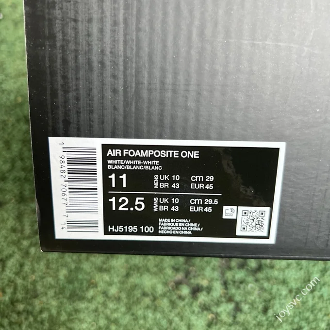 Pure White Foamposite Nike Air Foamposite One HJ5195-100