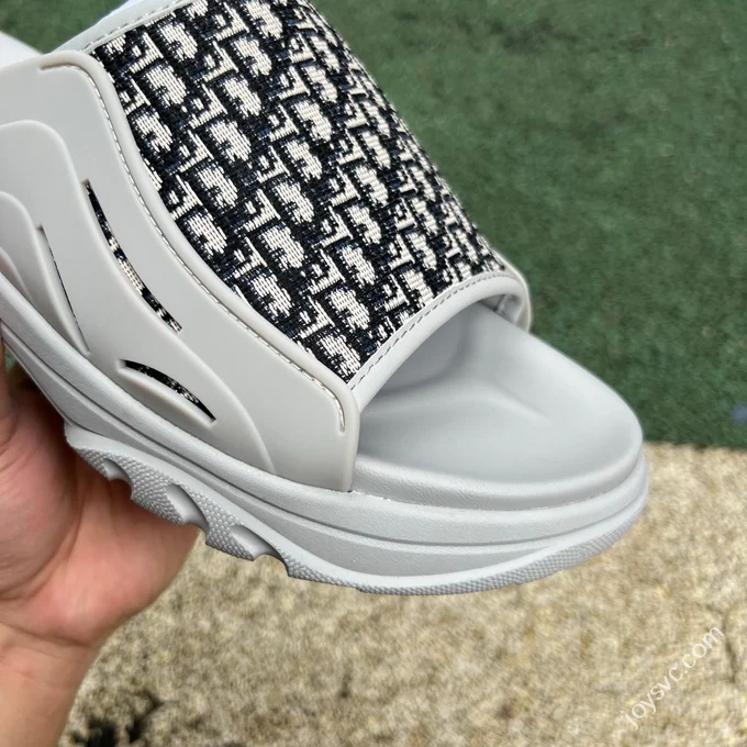 DIOR H-Town Rubber Oblique Print Grey