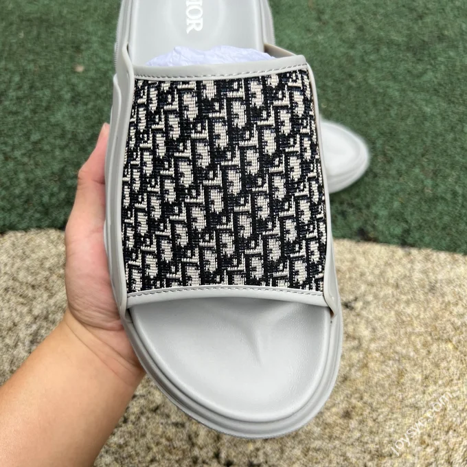 DIOR H-Town Rubber Oblique Print Grey