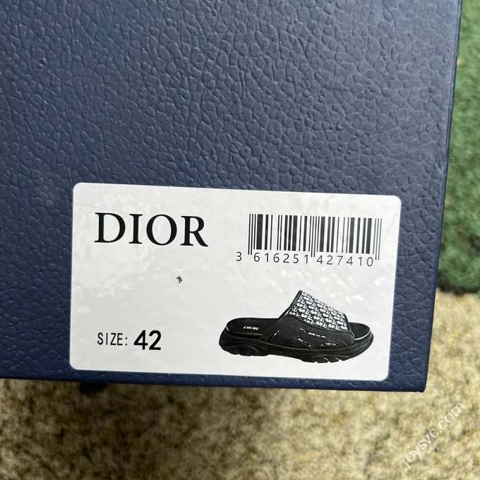 DIOR H-Town Rubber Oblique Print Black