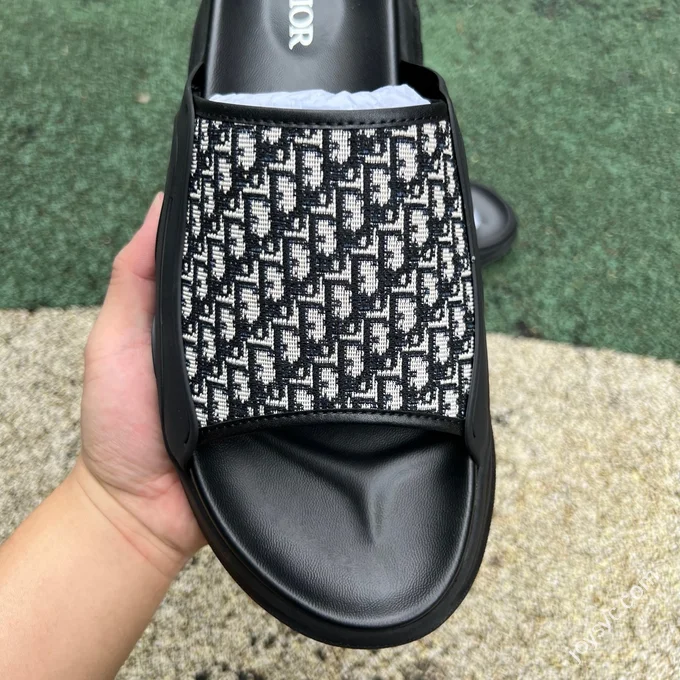 DIOR H-Town Rubber Oblique Print Black
