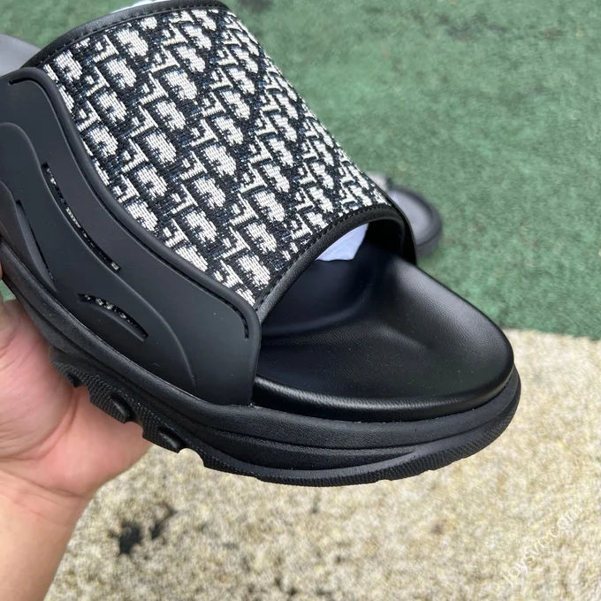 DIOR H-Town Rubber Oblique Print Black