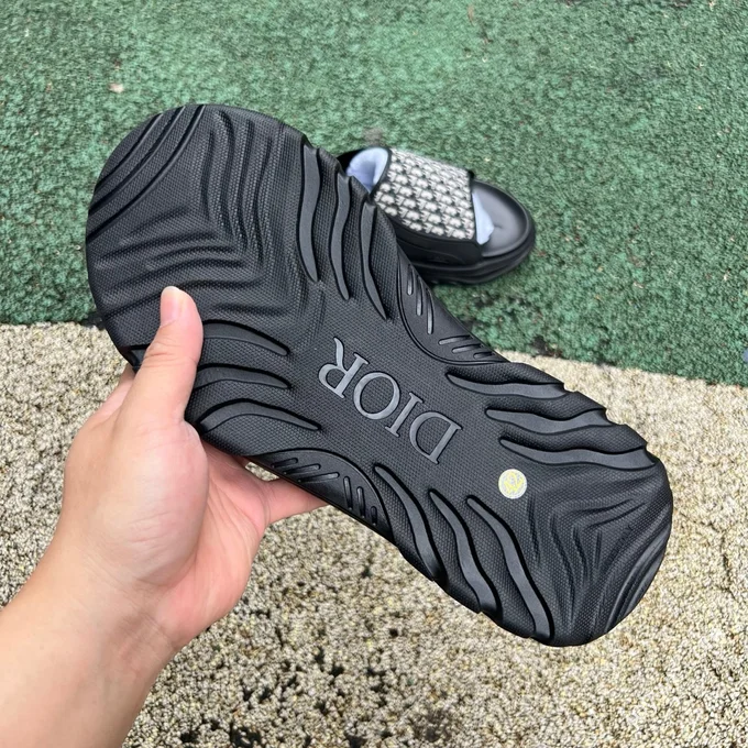 DIOR H-Town Rubber Oblique Print Black