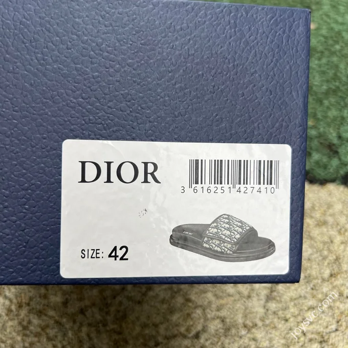 DIOR Aqua Anti-Slip Slides Black