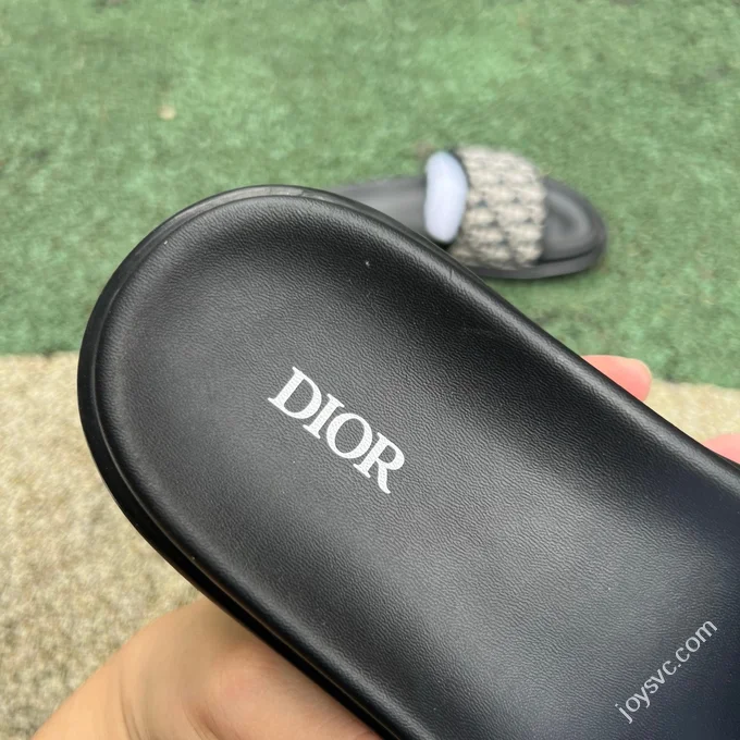 DIOR Aqua Anti-Slip Slides Black