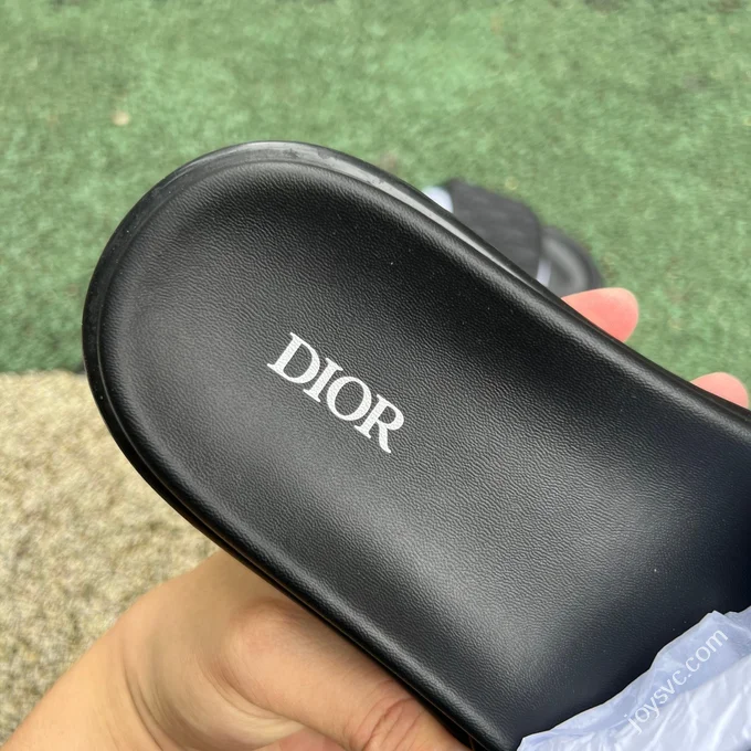 DIOR Aqua Anti-Slip Slides Black