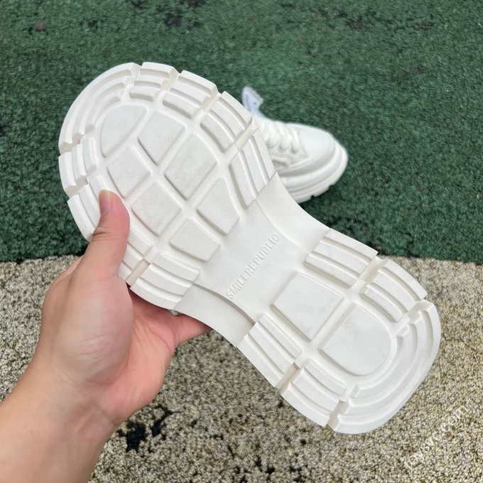 SMILEREPUBLIC Dad Shoes Beige White