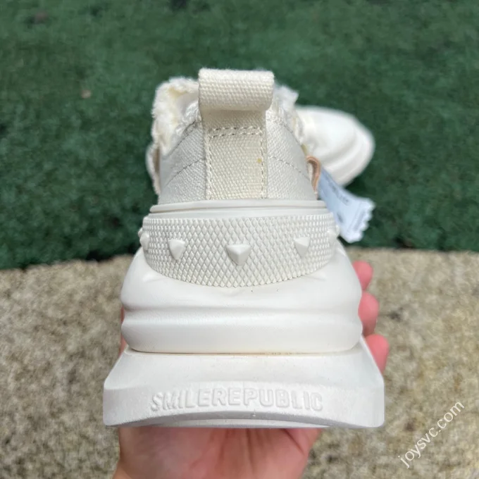 SMILEREPUBLIC Dad Shoes Beige White
