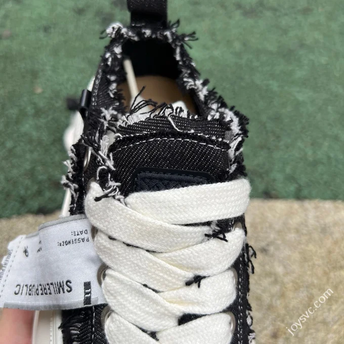 SMILEREPUBLIC Dad Shoes Black White