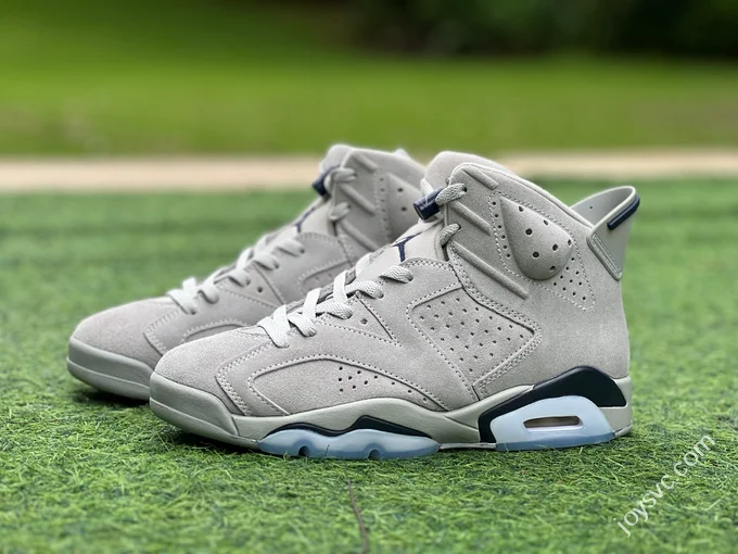 AJ6 Georgetown Grey Blue Basketball Shoes CT8529-012
