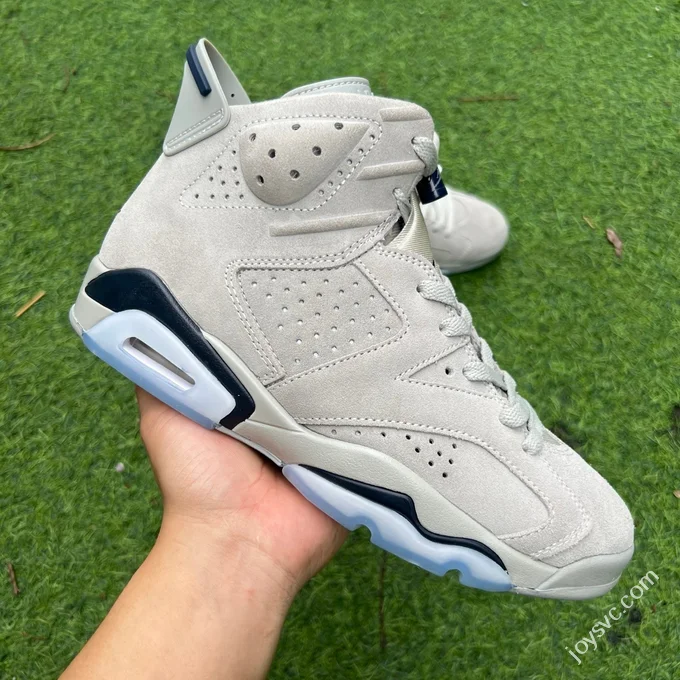 AJ6 Georgetown Grey Blue Basketball Shoes CT8529-012