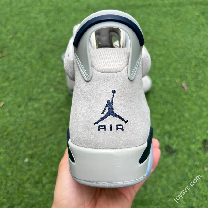 AJ6 Georgetown Grey Blue Basketball Shoes CT8529-012