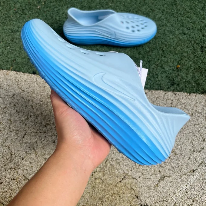 S2 Pure Original Nike ReactX Rejuven8 Blue Clogs HV5060-402