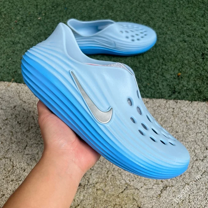 S2 Pure Original Nike ReactX Rejuven8 Blue Clogs HV5060-402