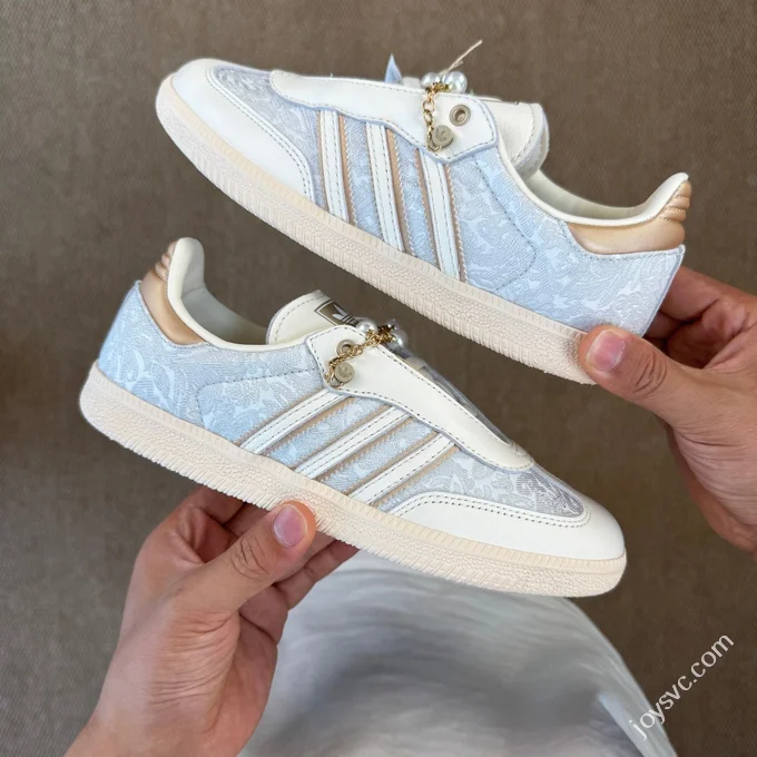 Adidas Originals Samba Training Shoes Embroidered Pearl JQ2616