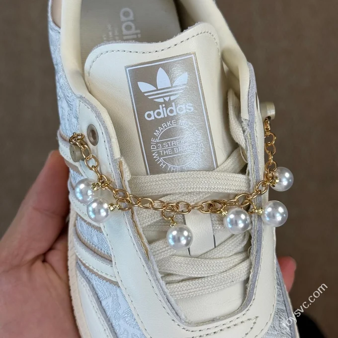 Adidas Originals Samba Training Shoes Embroidered Pearl JQ2616