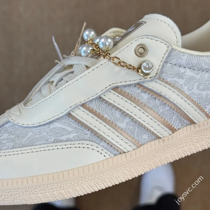 Adidas Originals Samba Training Shoes Embroidered Pearl JQ2616