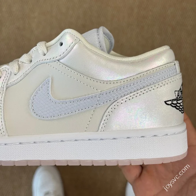 DT Pure Original AJ1 Low CNY Snake Year Limited Pearlescent White Brown HF4080-001