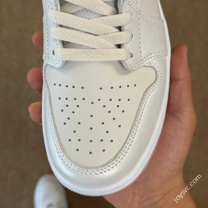DT Pure Original AJ1 Low CNY Snake Year Limited Pearlescent White Brown HF4080-001